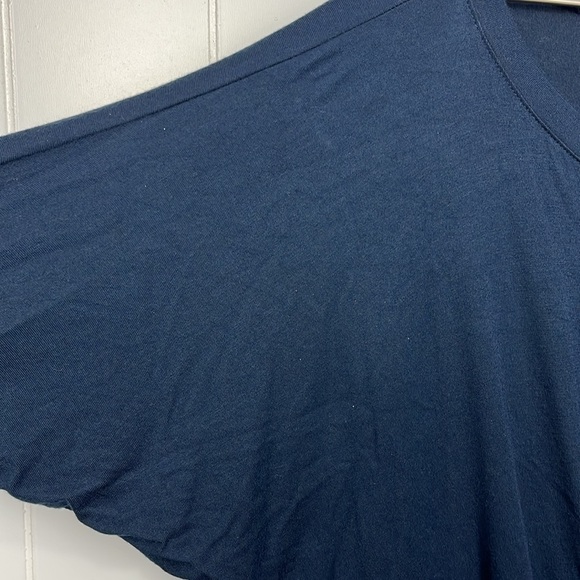 Wantable Womens Dress M Navy Pullover 3/4 Sleeves Stretch Waist Jersey Comfy EUC - Picture 3 of 9